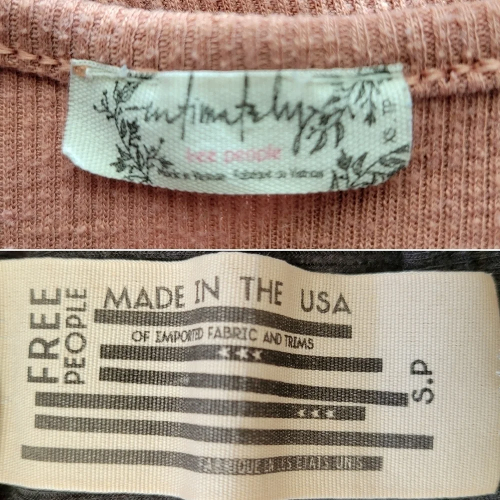 FREE PEOPLE // bundle of 2 long beach soft ribbed hi neck racer back swing tanks